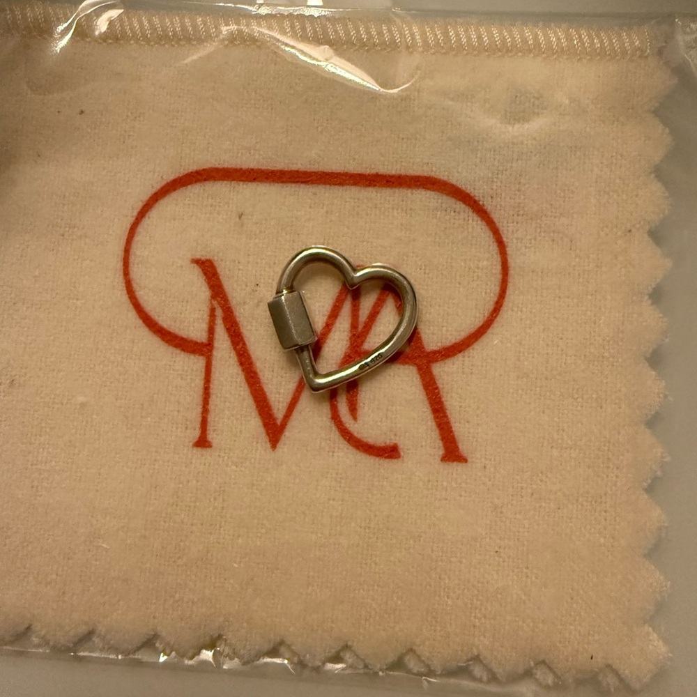 Marla aaron silver heart lock